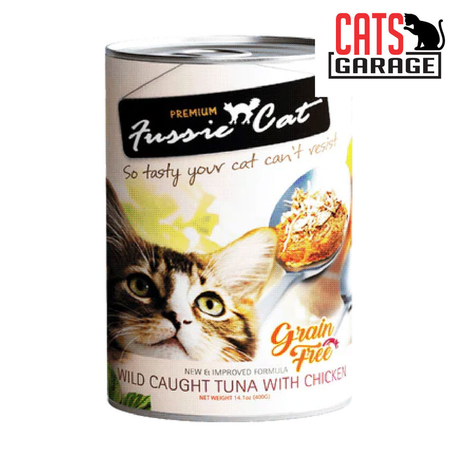 Fussie Cat Wild Caught Tuna w Chicken 400g x 24 Cans