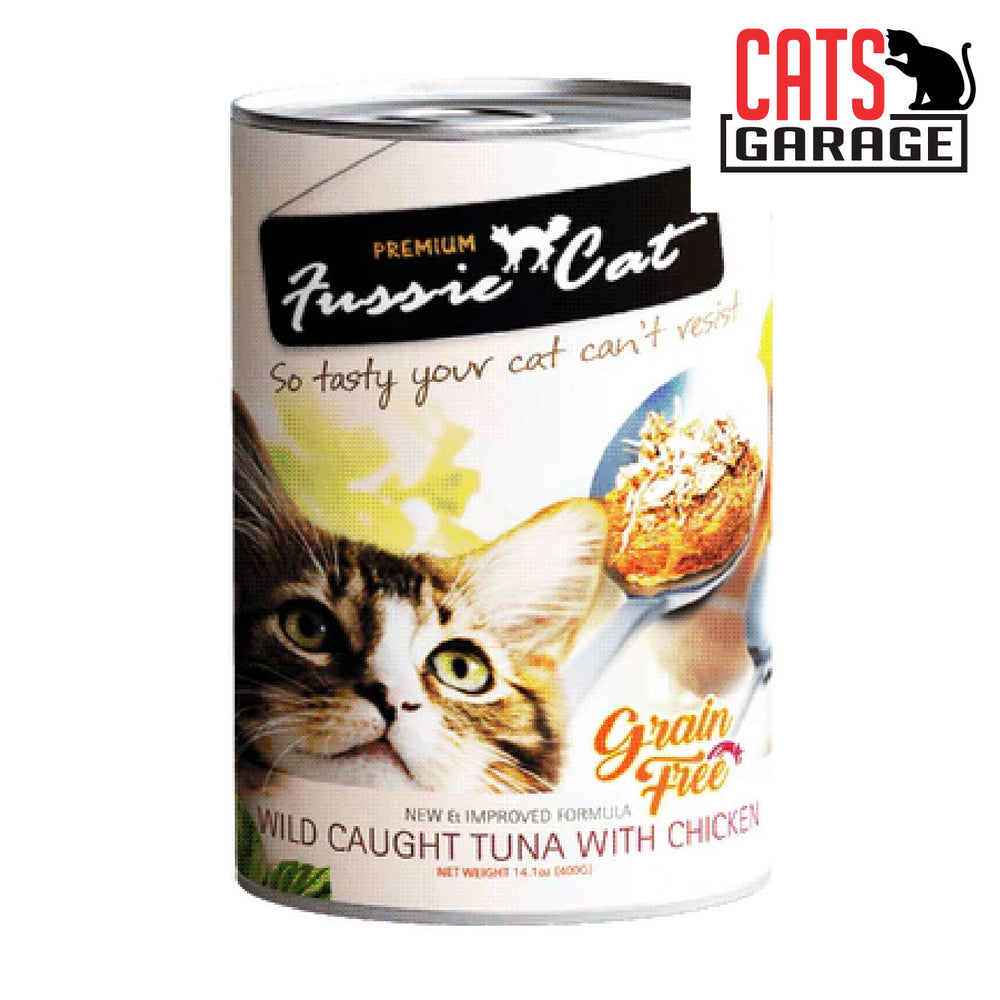 Fussie Cat Wild Caught Tuna w Chicken 400g x 24 Cans