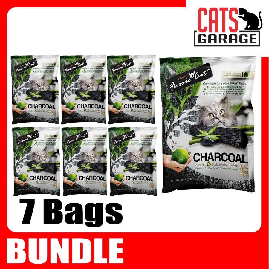 Fussie Cat Natural Paper Cat Litter 7L x7 Bags | Value Bundle | 3 Scents | Low Dust | Eco-Friendly