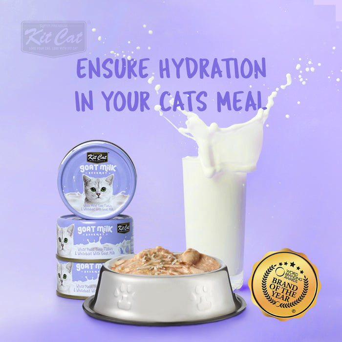 Kit Cat Goat Milk Gourmet Cat Wet Food 70g X 24 cans