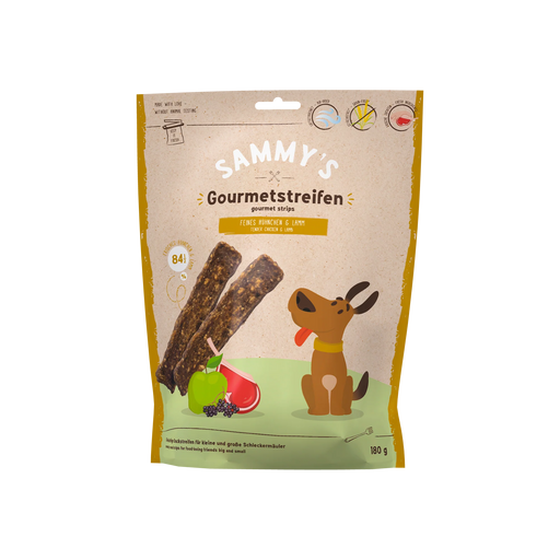 Bosch Sammy’s Gourmet Strips with Chicken & Lamb 180g