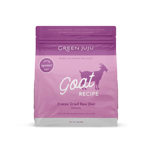 Green Juju Goat Recipe Grain-Free Freeze-Dried Raw Dog Food 14oz