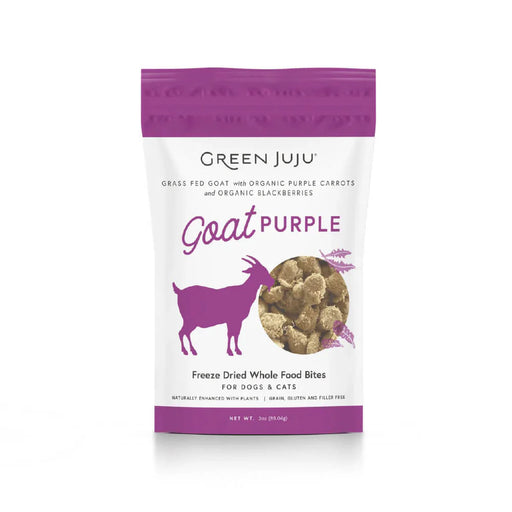 Green Juju Goat Purple Grain-Free Freeze-Dried Raw Treats & Food Toppers For Cats & Dogs (2 Sizes)