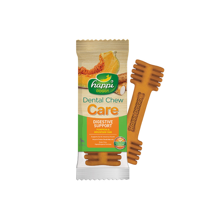 Happi Doggy Dental Chew Care Pumpkin & Mountain Yam Digestive Support 25g X 50 Pcs
