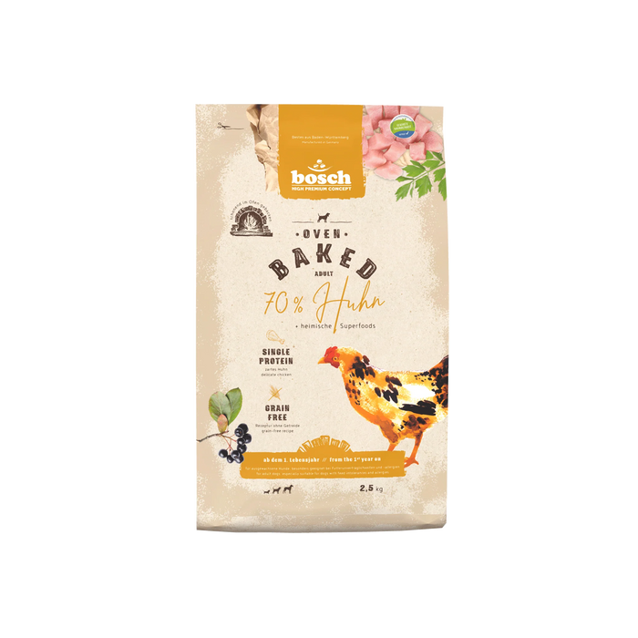 Bosch High Premium Oven Baked Chicken Dry Dog Food (3 Sizes)