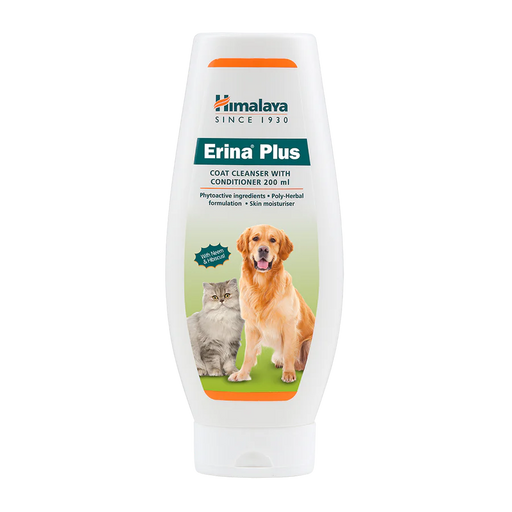 Himalaya Erina Plus Coat Cleanser with Conditioner for Dogs & Cats (Antibacterial & Antidandruff) 200ml