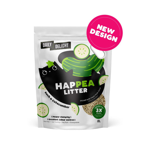 Daily Delight Happea Cat Litter Such a Cutecumber (Cucumber) 8L X6