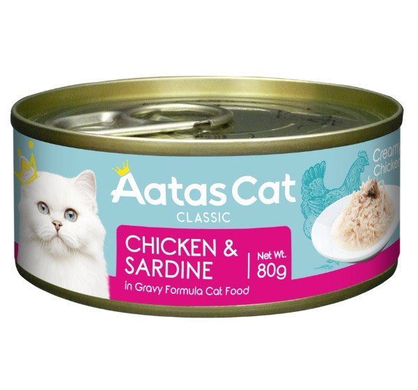 AATAS CAT Creamy Chicken Cat Wet Food 80g X24