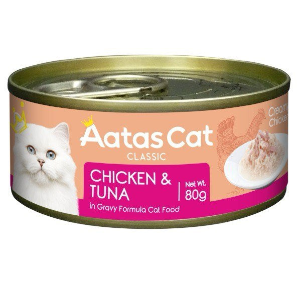 AATAS CAT Creamy Chicken Cat Wet Food 80g X24