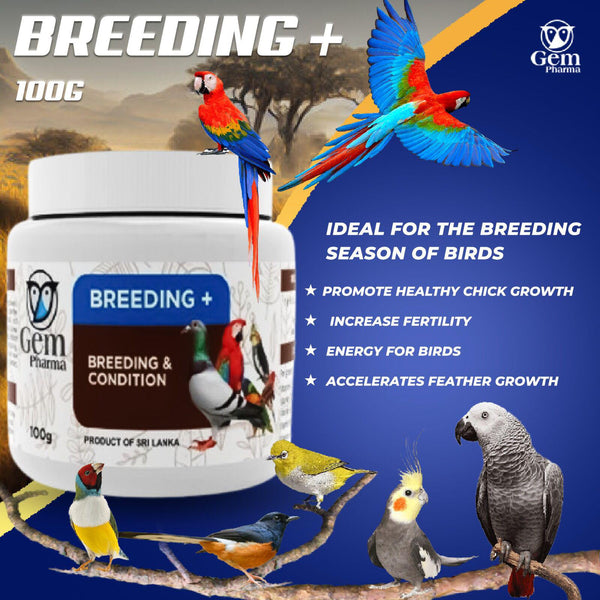 Gem Pharma Breeding Plus for Birds 100g