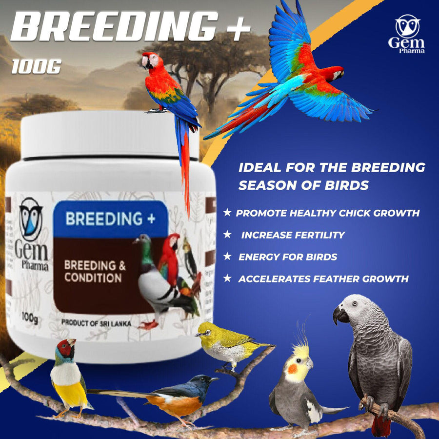Gem Pharma Breeding Plus for Birds 100g
