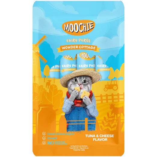 Moochie Fairy Puree Tuna & Cheese Liquid Cat Treats (2 Option)