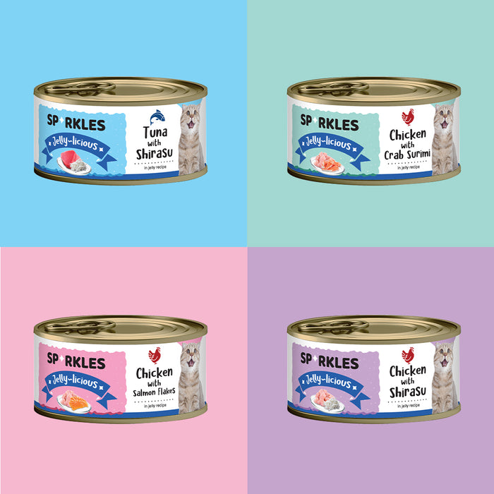 SPARKLES Jellylicious Cat Wet Food 80g
