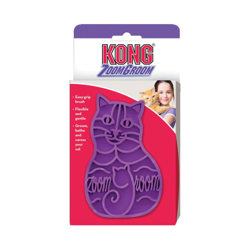 KONG ZoomGroom Cat Grooming Massage Brush