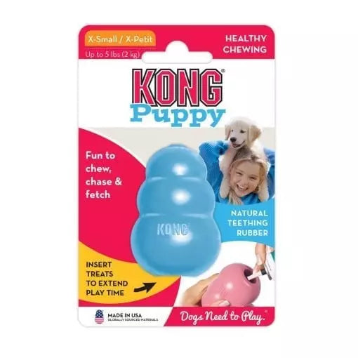 KONG Puppy Interactive Toy Blue (4 Sizes)