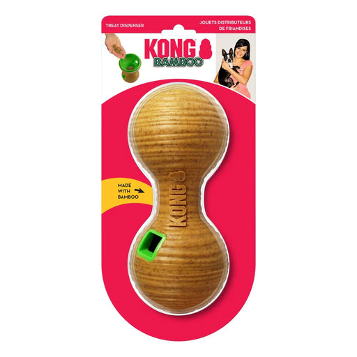 KONG Bamboo Feeder Dumbbell Dog Toy Small