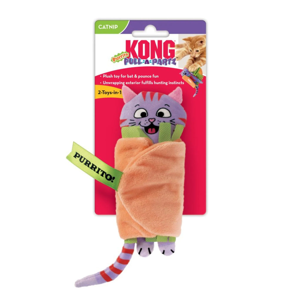 KONG Pull-A-Partz Purrito Cat Toy