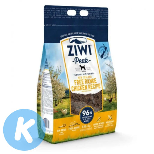 ZIWI Peak Dog Air Dried Free-Range Chicken Dry Dog Food 4kg