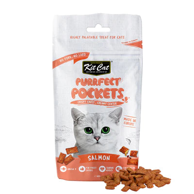 KitCat Cat Purrfect Pockets Salmon 60g