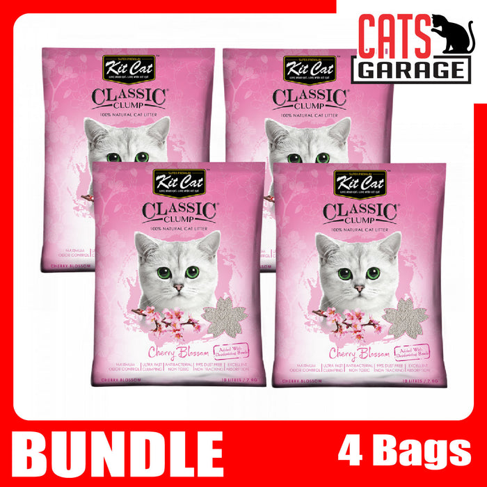 KitCat Classic Cherry Blossom Clay Cat Litter 10L