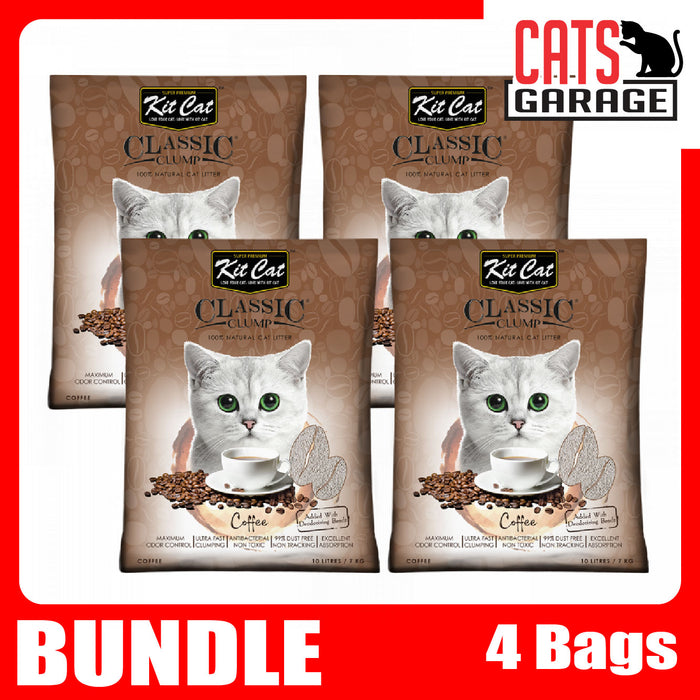 KitCat Classic Clump Coffee Clay Cat Litter 10L