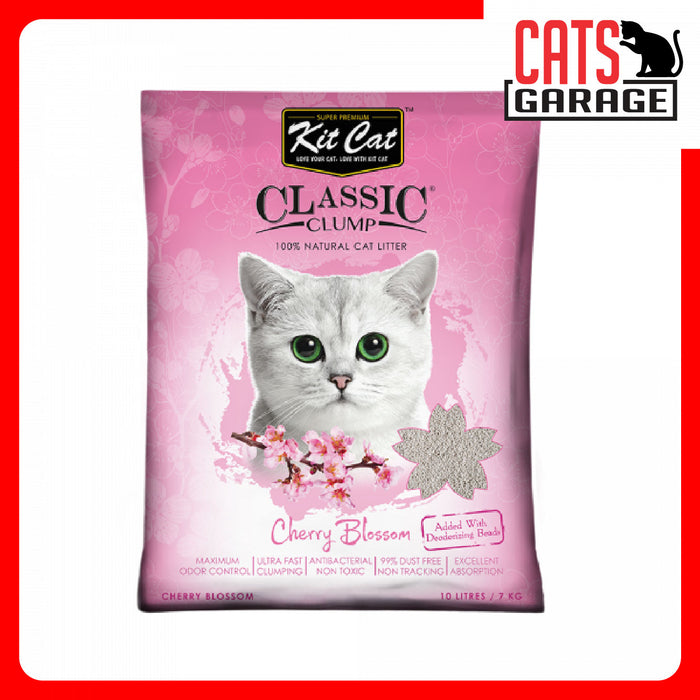 KitCat Classic Cherry Blossom Clay Cat Litter 10L