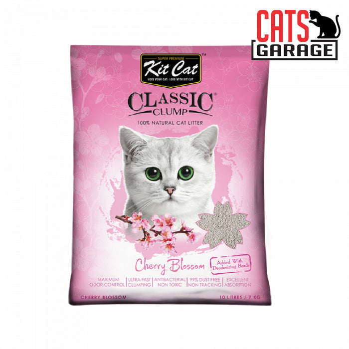 KitCat Classic Cherry Blossom Clay Cat Litter 10L