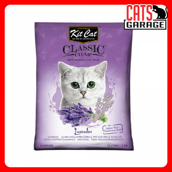 KitCat Classic Clump Lavender Clay Cat Litter 10L