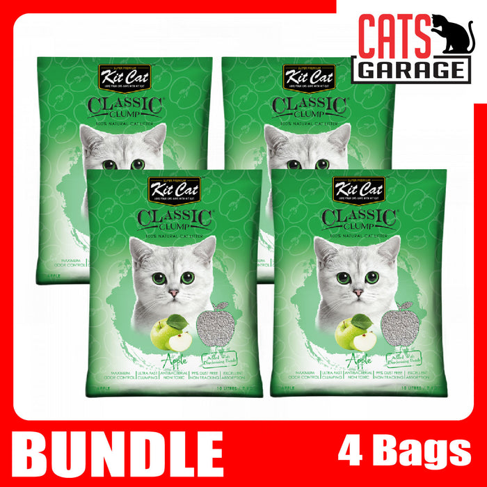 KitCat Classic Clump Apple Clay Cat Litter 10L