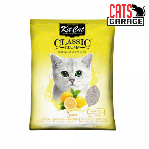 KitCat Classic Clump Lemon Clay Cat Litter 10L