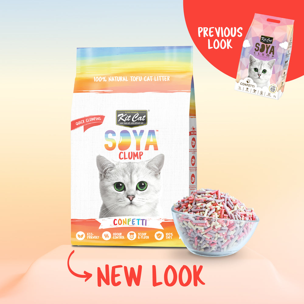 KitCat Soya Clump Confetti Cat Litter 7L