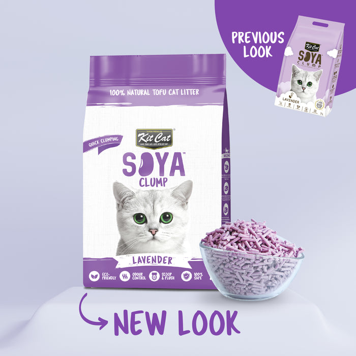 KitCat Soya Clump Lavender Cat Litter 7L