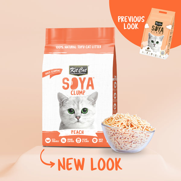 KitCat Soya Clump Peach Cat Litter 7L