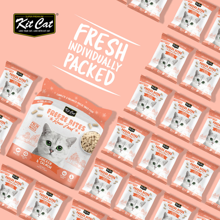 Kit Cat Freeze Bites Raw Cat Food 15g X 15Packs