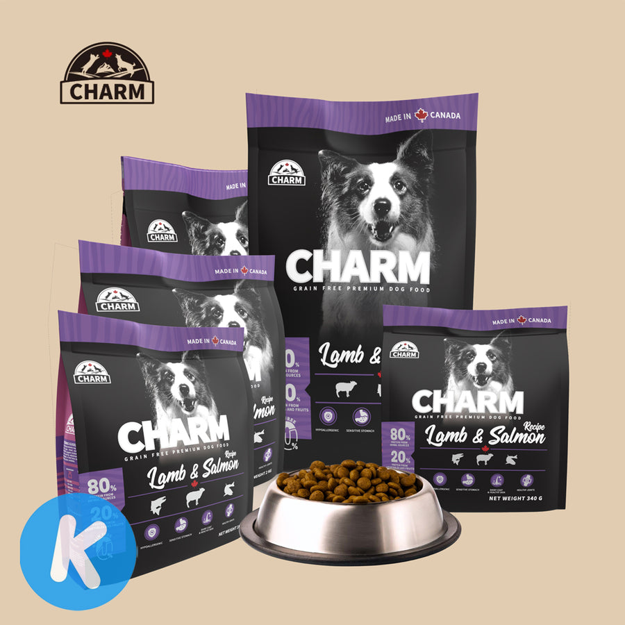 CHARM Lamb & Salmon Dog Dry food (3 Sizes)