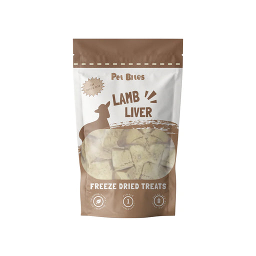 Pet Bites 100% Freeze Dried Lamb Liver 80g