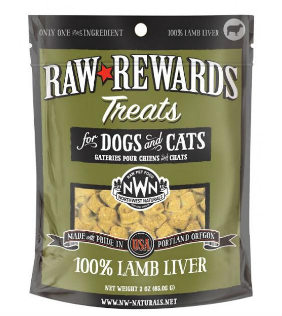 Northwest Naturals Raw Rewards & Frozen/Freeze-Dried Treats for Dogs & Cats 1oz - 10oz