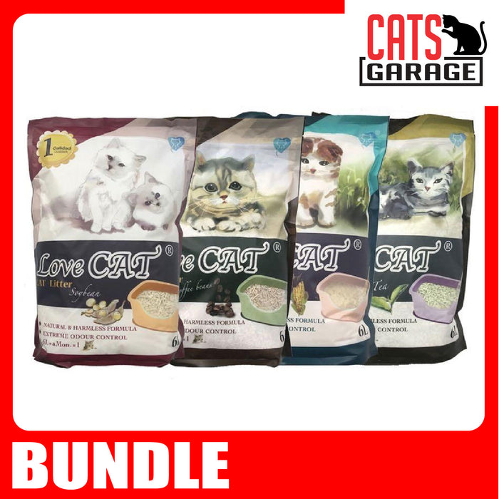 LoveCat Cat Tofu Litter 6L [BUNDLE]