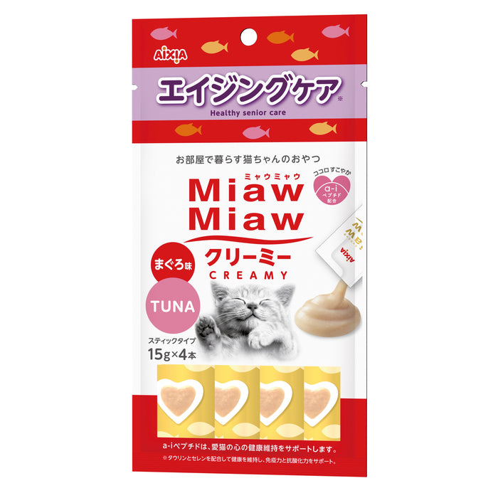 Aixia Miaw Miaw Creamy Purée Cat Treats 15g x4