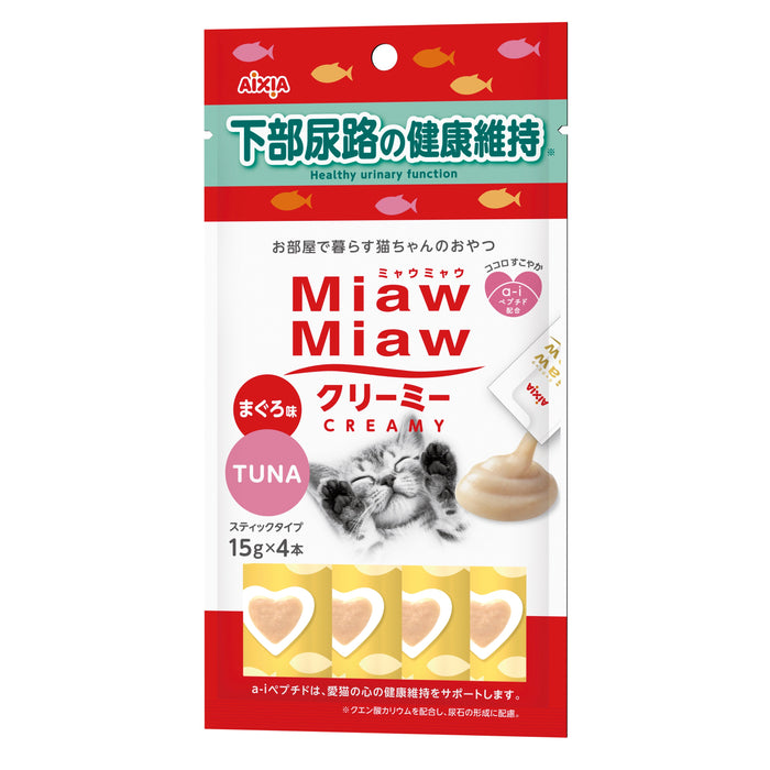 Aixia Miaw Miaw Creamy Purée Cat Treats 15g x4