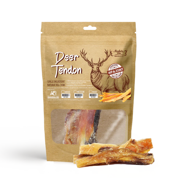 Absolute Bites Deer Tendon Dental Care Dog Chew (3 Option)