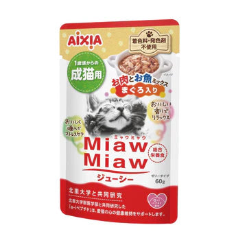 Aixia Miaw Miaw Juicy Pouch Cat Wet Food 60g