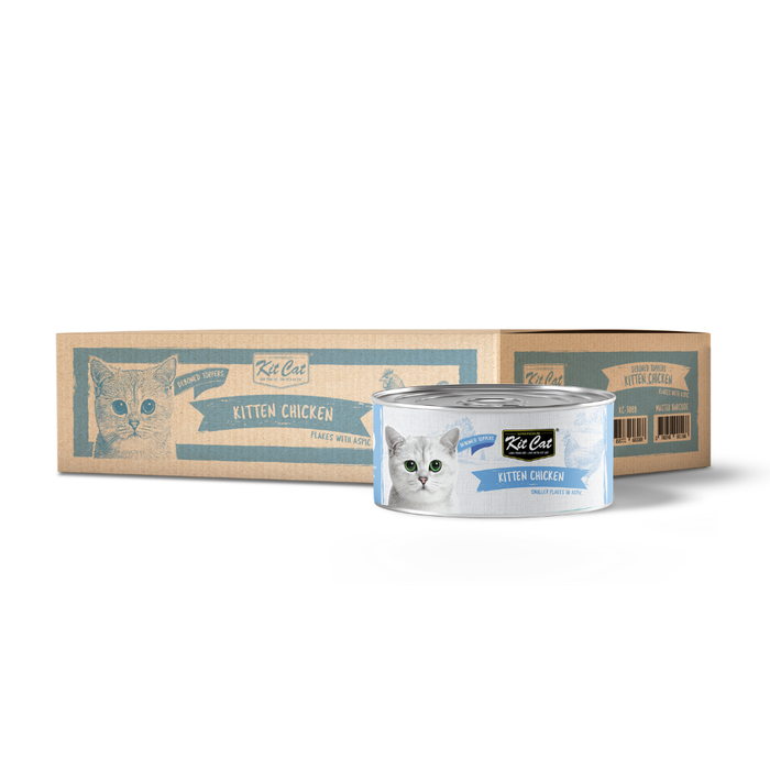 Kit Cat Chicken & Tuna Mousse/Topper Cat Wet Food 80g X 24 cans