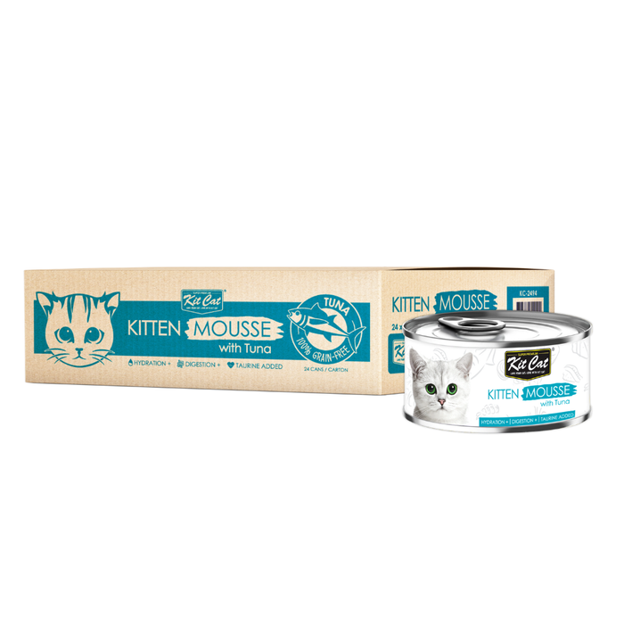 Kit Cat Chicken & Tuna Mousse/Topper Cat Wet Food 80g X 24 cans