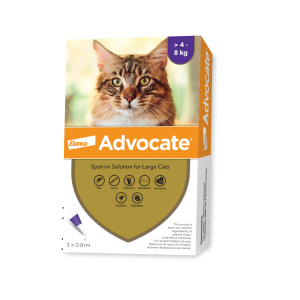 Elanco Advocate Flea and Heartworm Treatment for Cats (4-8kg) / Box