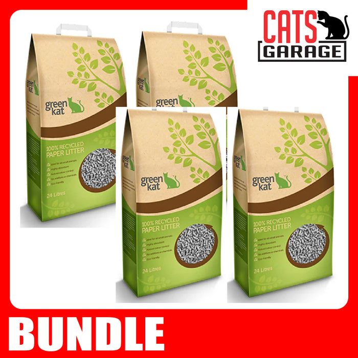 Green Kat 100% Recycled Paper Cat Litter (2 Sizes)