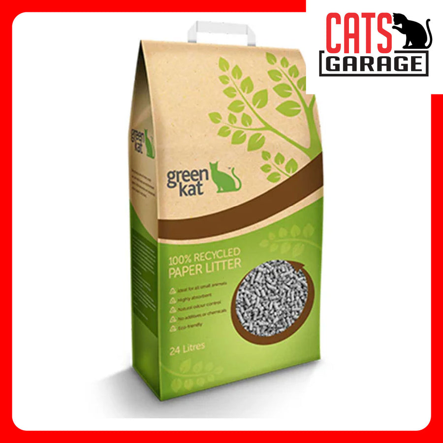 Green Kat 100% Recycled Paper Cat Litter 3L