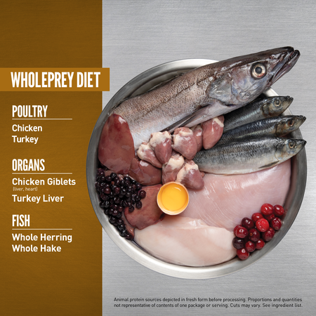 ORIJEN Original Dry Cat Food | Adult Cat Kibble Grain Free Freeze-Dried Coated WholePrey Recipe Fresh & Raw Ingredients