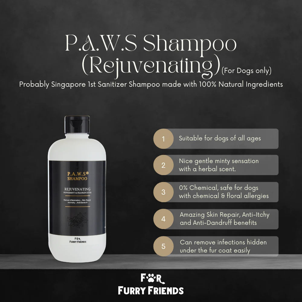 For Furry Friends P.A.W.S REJUVENATING Shampoo (Dogs Only) 500ml