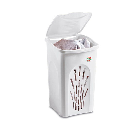 Stefanplast Primavera Air Flow Laundry Hamper White 50L